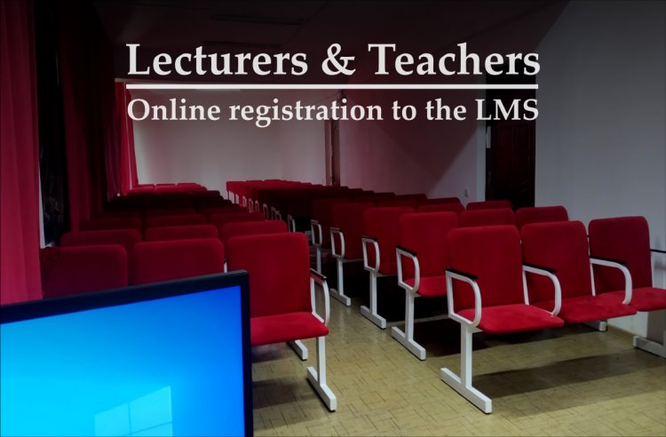 Lecturers & Teachers online registration LMS